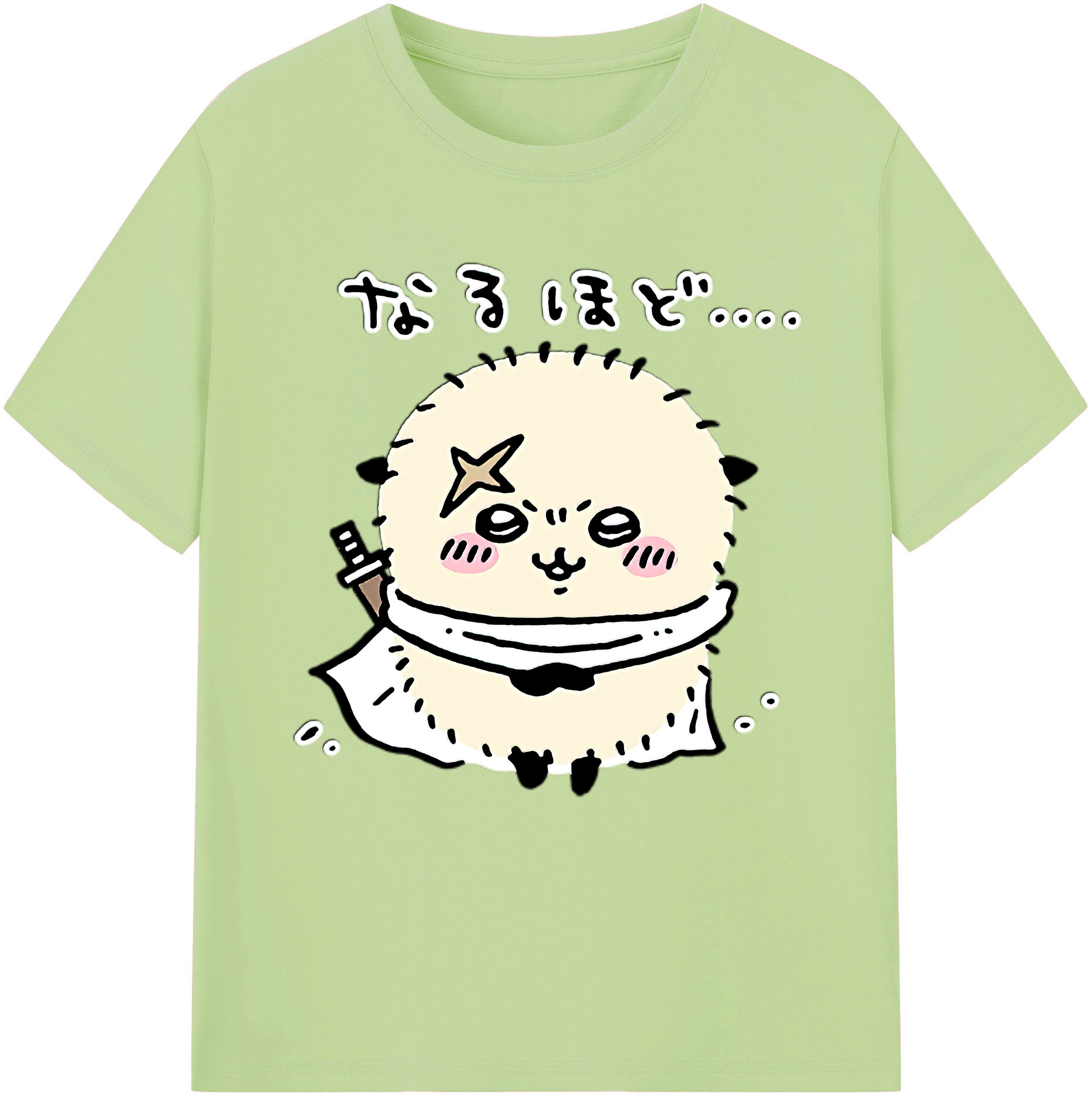 （画像用） ちいかわ ラッコ Chii-kawa Sea otter 綿100％半袖Tシャツ（フロントプリント）